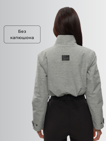 Демисезонный женский горнолыжный комбинезон Серый меланж